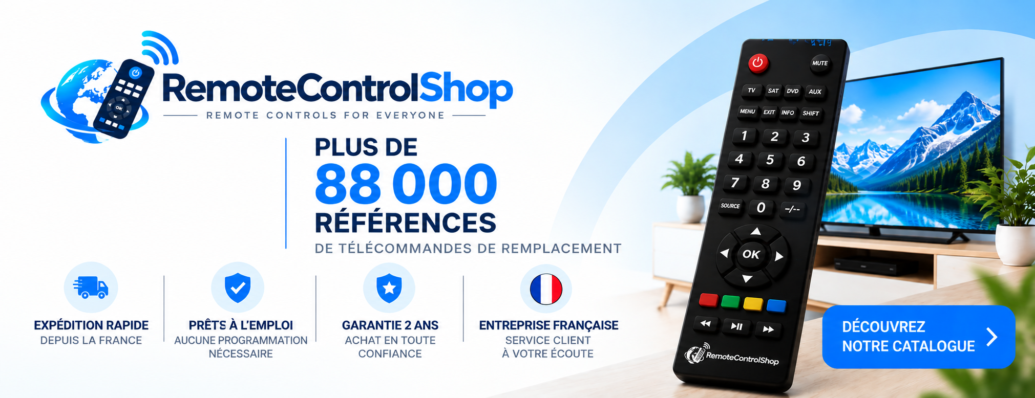 Plus de 88 000 références • Prêtes à l'emploi • Garantie 2 ans • Expédition depuis la France