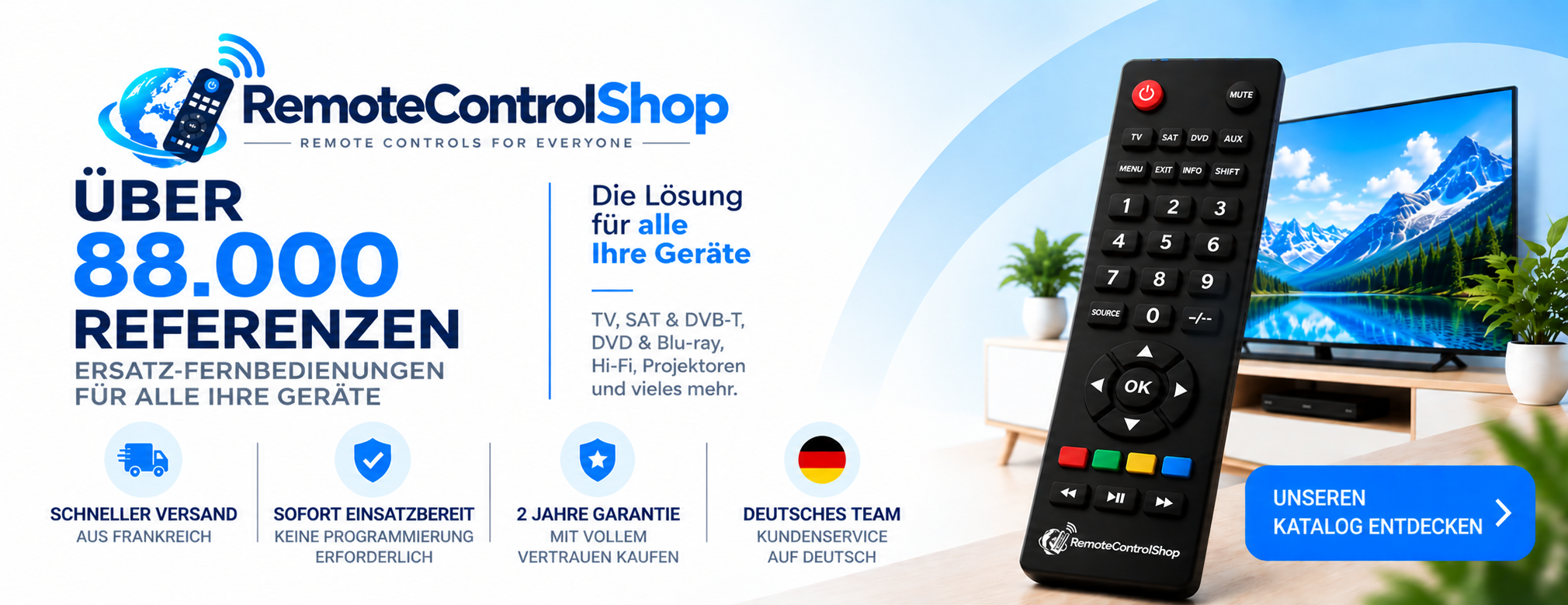 Passion-Electro - Über 88.000 Ersatz-Fernbedienungen, sofort einsatzbereit und mit 2 Jahren Garantie.
